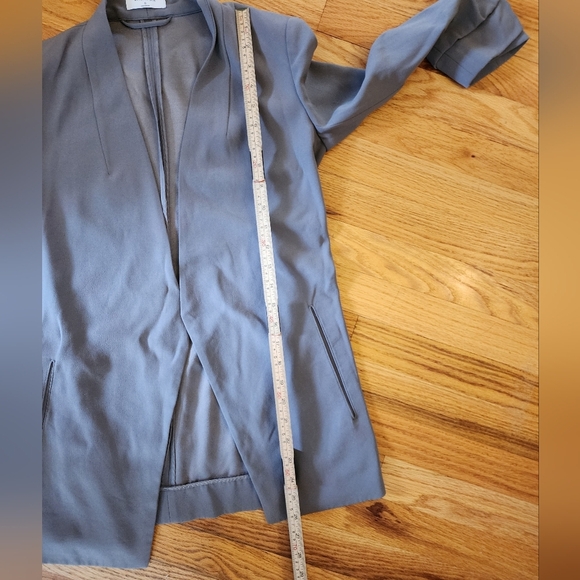 Aritizia Babaton Power Blazer Jacket Stone Taupe Size 0 Career Open Front - Picture 9 of 10